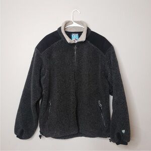 ALF BY KUHL Sherpa lined fleece full zip jacket 90s vintage MADE IN USA